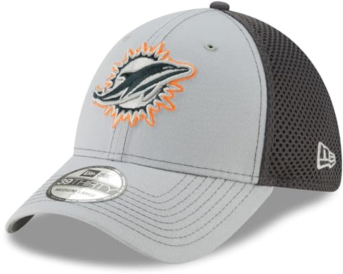 New Era 39Thirty Stretch Mesh Cap - Miami Dolphins - M/L