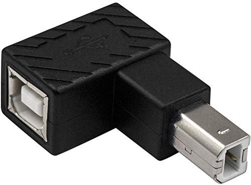 Duttek Adaptateur USB B 2.0, câble d'imprimante USB 2.0 de type B, adaptateur USB B 2.0 mâle vers femelle pour imprimante, scanner, disque dur mobile, etc