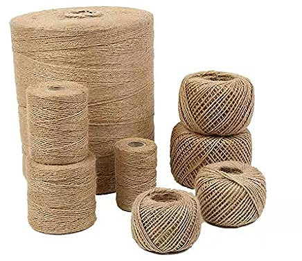 Jute-Schnur Jutekordel,Hanfseil, Sisalseil,Jute Seil,Papierkordel Papierdraht Natur Dekodraht Basteln Dekokordel Bastelschnur Für Weihnachten Diy Seil Kordel Hochzeitsstrauß Verpackung Blumengesteck