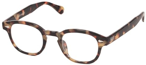 KISS DEPP ICONIC Brille für Herren und Damen – Blaulichtfilter & Antireflex Gläser für PC, Gaming & TV – Vintage Johnny Depp & Robert Downey Jr – Stilvoller und Lässiger Look mit Nieten