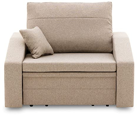 Sofini Sessel Vertico 80 - Klappsessel mit Schlaffunktion - für Wohnzimmer, Schlafzimmer oder Kinderzimmer Schlafsessel (Malmo New 08)