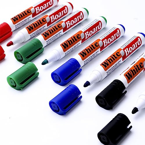 JYWYBF 12 PCS Whiteboard Pens with Large Capacity Ink, Whiteboard Markers, Dry Wipe Pens for Whiteboard, White Board Markers Erasable