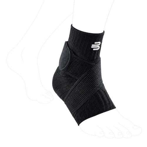 BAUERFEIND Sprunggelenkbandage „Ankle Support“ 1 Unisex Knöchelbandage für Sport | Stabiler Halt, gezielte Kompression, bessere Gelenkwahrnehmung, nahtloser Komfort, rechtsseitige Passform