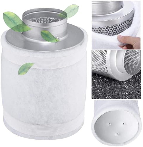 Schahba Filtro ai carboni attivi, filtro dell'aria per Grow, tenda di allevamento, ventilazione – prefiltro incluso – neutralizzante ed efficiente (150 x 300 (fino a 350 m3/h)