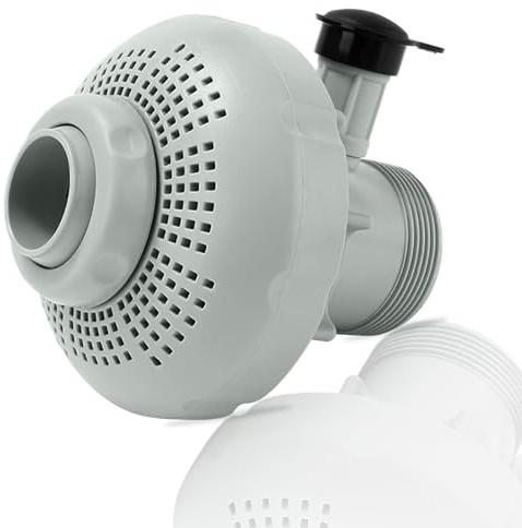 ChangTa Replacement for Intex 12355 Large Inlet Air Nozzle for Use with 18' and Larger Pools, Pool Filter Part Kit Set (Split Hose Plunger Valve, Pool Outlet Strainer, Large Inlet Nozzle Set)(1 Pack) | Pool Inlet Air Nozzle for Intex 18' and Larger Filter Pump,Heavy-Duty UV-Resistant Return Jet Strainer Nozzle Replacement Kit