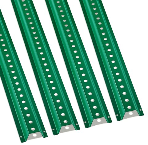 VEVOR 8FT U-Channel Sign Post, 4Pack Green Heavy Duty Steel Fixed Fence Post, Steel Fence U-Channel Sign for Garden, Courtyard, Farm or Traffic Intersection