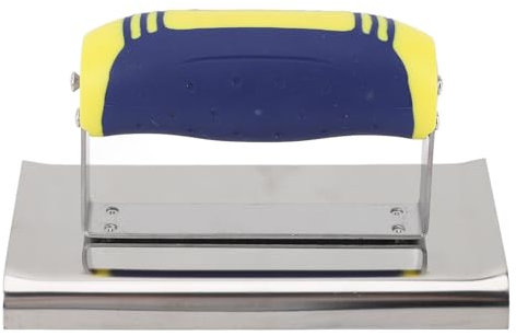 Cazzuola Angolare in Acciaio Inossidabile - Spatola Portatile Leggera per Finitura Piatta con Impugnatura Morbida - Ideale per Progetti di Costruzione Interni Ed Esterni