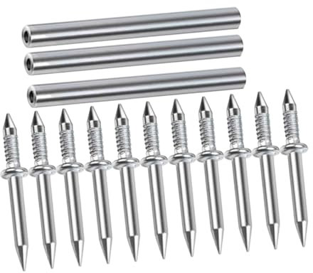 Healifty 300pièces Clous à Double Tête Pour Plinthes Clous Sans Trace Avec Outils De Douille Pour Accrocher Et Fixer Kit De Invisibles Fixation Sécurisée Pour Décorations Murales Et