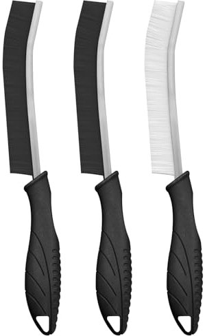 CNMTCCO 3 Stück Hartborsten Eckenreinigungsbürste, Spaltreinigungsbürste, Fugenbürste, Multifunktionale Lückenreinigungsbürste, Reinigungswerkzeuge Für Haushalt, Küche, Fahrzeug,Toilette, Fugenmörtel