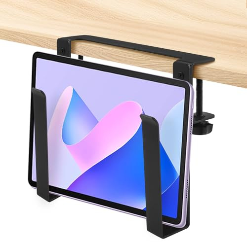 ZXShow Support de Fixation Latéral Réglable pour Ordinateur Rangement en Aluminium Léger par Serrage Support pour Tablette Rangement latéral Montage sans Perçage pour Maison et Bureau Professionnel