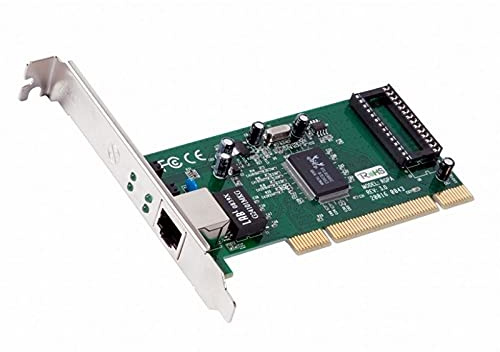 Tarjeta de Red Gigabit PCI, 1000 Mbps, Compatible con Sistemas operativos, Ideal para conexión a Internet rápida y Estable en PC de Escritorio.