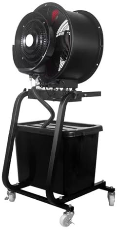 Ventilatore a piantana con nebulizzatore d'acqua, ventilatore elettrico industriale, ventilatore da pavimento portatile con serbatoio d'acqua da 42 litri, ventilatore nebulizzatore per il raffreddame