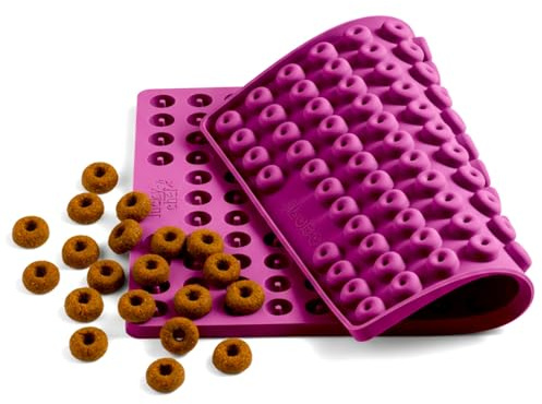 lucky chef Backmatte Donuts für Hundekekse, Silikon, Beere