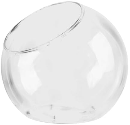Glas Terrarium - Transparente Blumenpot -, Tischplatten -Pflanze | Abgewinnunges Mund Vase Pflanzer, Miniaturlandschaftsdekor -Gehäuse, Luftpflanzenanbaudisplay für Desktop -Herzstück Botanische