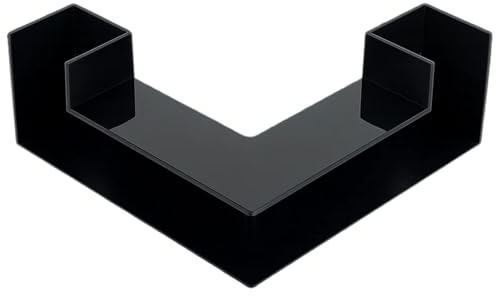 Tunnel Decoration, Fish Tank Decorations Corner Tunnel Cave for Shrimp, Betta Fish and Crayfish, Underground Viewing Tunnel,Aquarium Underground L Shaped Corner Tunnel, Underwater Aquarium Accessories