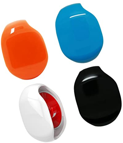 EPIGEIST 4pièces Organisateur De Câbles Usb à Fermeture Automatique Pour Écouteurs Et Câbles De Chargement Lot De Couleurs Rouge Bleu Noir Blanc