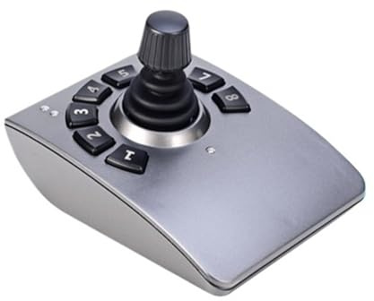 LCUVIMPEX Joystick de empuje Industrial, Teclado de escritorio USB 71 con joystick tres ejes sin controlador y botones programables