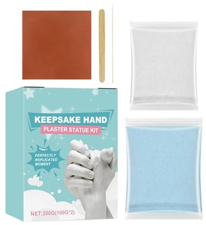 Handguss-Set, Gipspulver-, Handguss-Set für Paare, für Hochzeit, Weihnachten, Paare, Ehefrau, Eltern, Mutter, Freundin, Ehemann