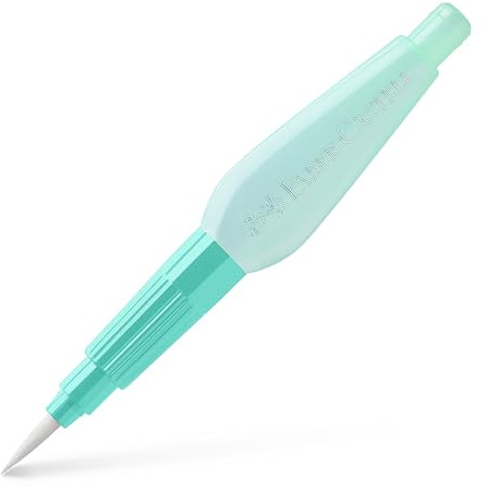 FABER-CASTELL - Wassertankpinsel Medium 6 ml Art & Graphic | Aquarellpinsel mit integriertem Wassertank für Aquarellmalerei, Verläufe und kreative Illustrationen