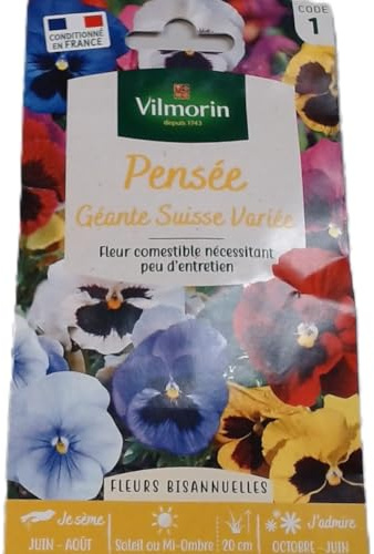 Vilmorin 5471241 Pensée géante Multicolore 9 x 0,5 x 16 cm