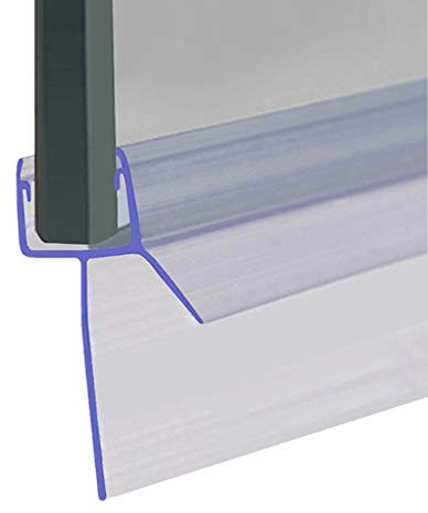 Shower Seal for Screens, Doors or Panels | Fits 4, 5 or 6mm Glass | Straight Fin Shape | Seals Gaps of Up to 30mm | 80cm, 90cm, 140cm or 2m Long | SEAL080 (90cm)