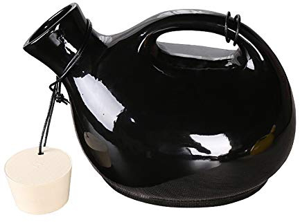 YNGJUENCP Urinales en Céramique, Ménage, Facile à Nettoyer pour Les Personnes âgées, Hommes, Méridionale De Lit, Urinoirs pour Enfants Montés sur La Voiture, Pot De Chambre avec Couvercle-Noir