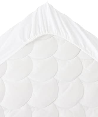 Jotex Zack Spannbettlaken - 100% hochwertige Bio-Baumwolle GOTS Zertifiziert Spannbetttuch mit Gummizug - Weiß, 180 x 200 cm