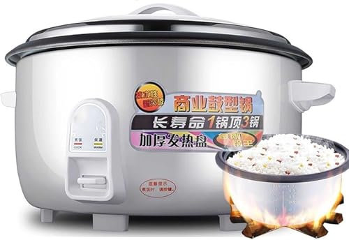 Olla arrocera, olla arrocera comercial de gran capacidad, aparato de cocción lenta, cocción automática, antiadherente, mantiene caliente, para restaurantes, hoteles y escuelas (8-45 l) para 8-60 perso
