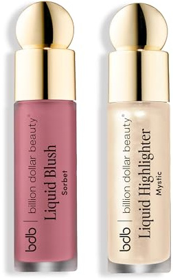 bdb Liquid Blush and Highlighter, Long-Lasting, Smooth and Lightweight, Smudge-Proof, Bombshell