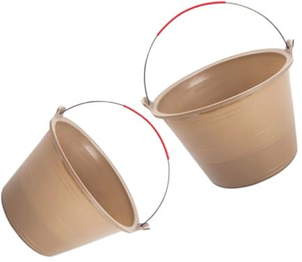 NUOBESTY 2 Pièces Seau de Construction Seau à Mélanger pour Chantier pour Bricoleurs