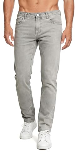 GINGTTO Homme Jeans Slim Élastique Pantalon Denim Stretch | Léger,Affaires,Design Klassisches,Léger,4 Saisons,Sans Rides,Bureau