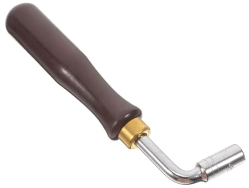 Professioneller Hackbrett Einstellschlüssel 402 401 für Dulcimer | Einfaches Tonabstimmungswerkzeug, Edelstahl und Kunststoff, Braun, Handlich und Ergonomisch
