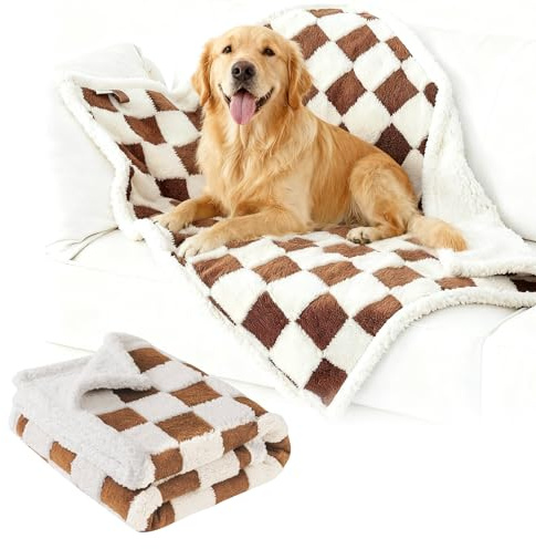 Couverture Imperméable pour Chien, Couverture pour Chien Hydrofuge, Couverture Chien Impermeable, 100 * 130 CM Couverture Douce Lavable pour Chiens, Douces Et Lavables pour Chien Petit Et Moyen,Chat