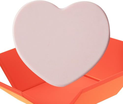 Protoence Travel Makeup Spiegel | Herzförmiger Mini Schminkhelfer | Handlicher Kompaktspiegel - Für Mädchen Frauen Teenager Handtasche Badezimmer Schlafzimmer Frisiertisch Haarschnitt Dusche Tanz