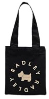 RADLEY 'in the Round' Foldaway Shopper Tote bag in Black