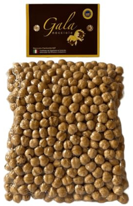 Gala Nocciole - Nocciole Piemonte IGP 500 g, Italiane Premium, Frutta Secca Naturale, Ricche di Gusto, Ideali per Dolci e Snack