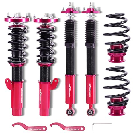 maXpeedingrods Réglable Amortisseurs Combinés Filetés pour BMW SÉRIE 3 E46 Coilover Suspension