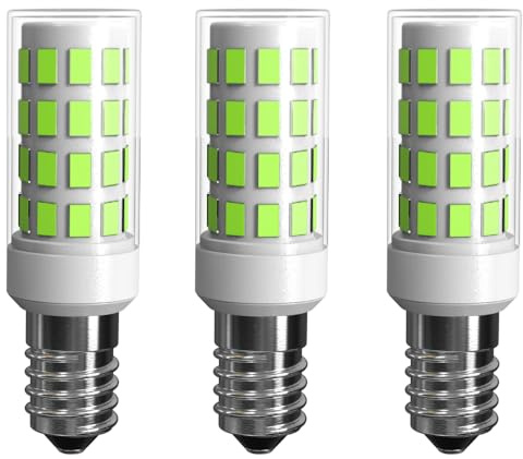 LUHMQ E14 LED Bulbs 3 Pack E14 European Screw Base for Electric Window Candle Lamp,Refrigerator Bulb E14 Cooker Hood Oven Bulb,3.5W Equivalent to35W Incandescent Bulb 350LM AC120V (DaylightWhite6000K)