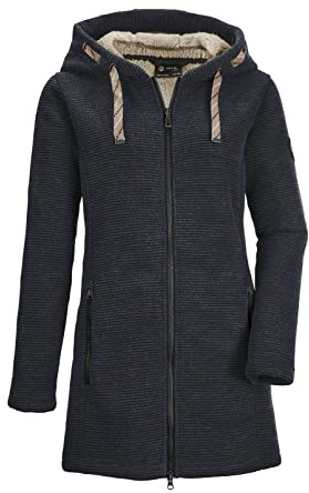 G.I.G.A. DX Damer Gw 54 Wmn Kntflc Prk Casual stickad fleeceparka/fleecejacka med huva Mörkmarinblå 38