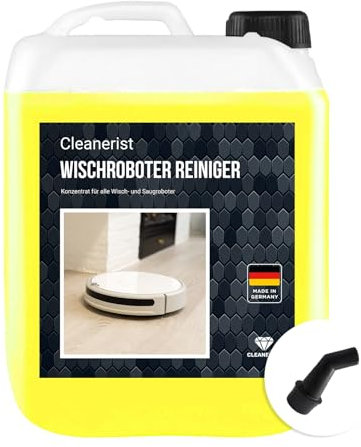Cleanerist 5 Liter Kanister Bodenreiniger für Wischroboter + Ausgießer | Konzentrat für Wisch - Saugroboter mit Nass-Funktion | nachhaltig & ökologisch