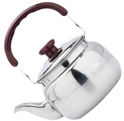 BESTonZON Teekessel Wasserkessel Wasserkocher Induktion Flötenkessel 500ml Edelstahl Teekanne Pfeifkessel Pfeifenkessel Kaffeekanne Pfeifender Kessel Küche Gasherd E Herde Holzofen