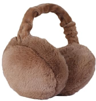 HSAJS Ohrenschützer Damen Winter Plüsch Ohrenwärmer Faltbare Warme Weiche Mode Ohrenschutz Kälteschutz Earmuffs Kalte Winterzubehör Outdoor Ohrenmuscheln für Frauen (Khaki)