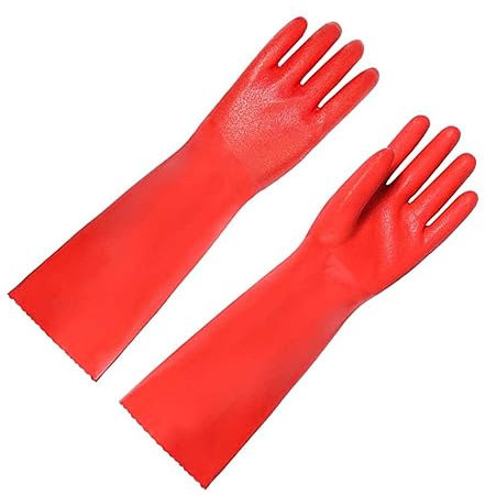 Hoement Thicken Washing up Gloves Dish Gloves Non-slip Coating for Kitchen Housework (35cm)