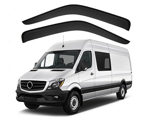 VTRWLMWN 4 Stück Car Comfort Windabweiser, für Sprinter/Sprinter [MK2-NCV3 2007-2018] Reduziert Windturbulenzen Windabweiser-Zubehör die Fahrer und Beifahrerseite Windabweiser