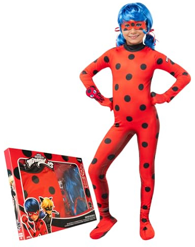 Funidelia | Miraculous Ladybug Kostüm für Mädchen Zeichentrickfilm, Ladybug, Miraculous - Kostüm für Kinder & Verkleidung für Partys, Karneval & Halloween - Rot