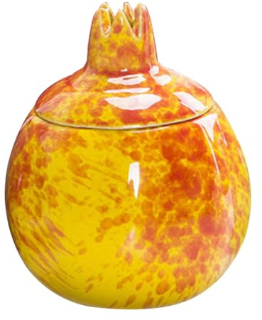 ABOOFAN tetera té verde contenedores de pintura frascos de boticario taza para té almacenamiento de organizador de te botes especias lata de te bote de almacenamiento cerámica Yellow