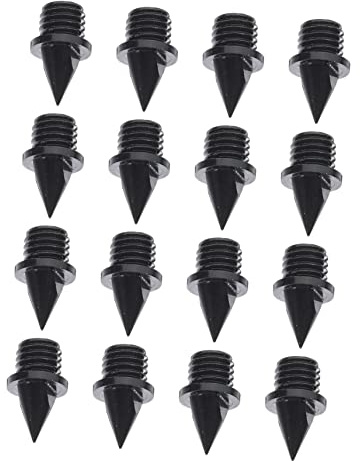 EXAOMBLE Clavos para Zapatillas De Atletismo De Carbono 16 Piezas, Clavos para, Color Negro, para Entrenamiento y Competición Pista De Atletismo