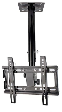 GZHENOZ Staffa di Montaggio TV sospesa, Staffa di Montaggio TV Regolabile a soffitto, Adatta alla Maggior Parte dei televisori LCD LED OLED 4K da 32-55 Pollici, Display a Schermo