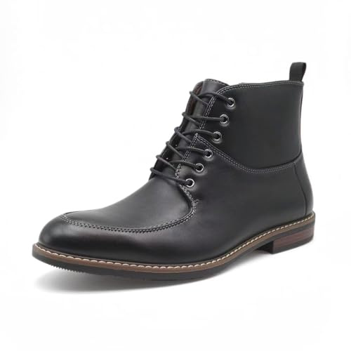 Finishing & Sewing Bottes Derby pour hommes à la norvégienne, modèle à bout mocassin avec fermeture éclair latérale