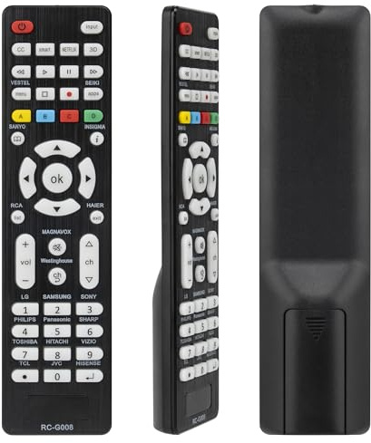 Télécommande universelle rétro-éclairage pour Samsung/LG/Hisense/Philiphs/Sharps/Sony/Panasonic/TCL/JVC/Toshiba/Hitachi/Vizio LCD, LED Smart TV